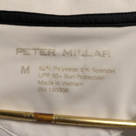 Peter Millar Women's Cream Short Sleeve Polo - Picture 6 of 7